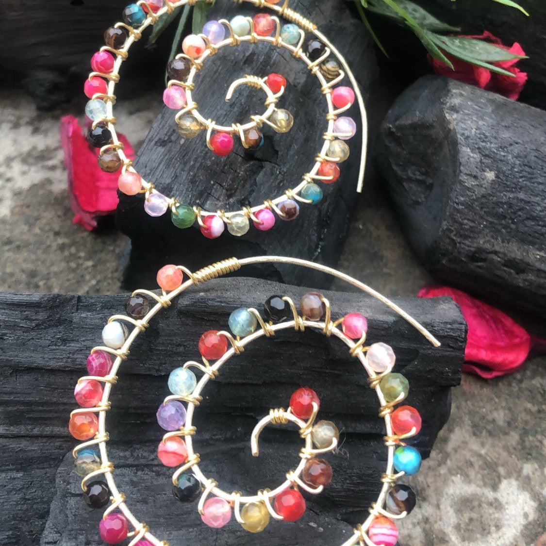 Ethereal Spiral Hoops