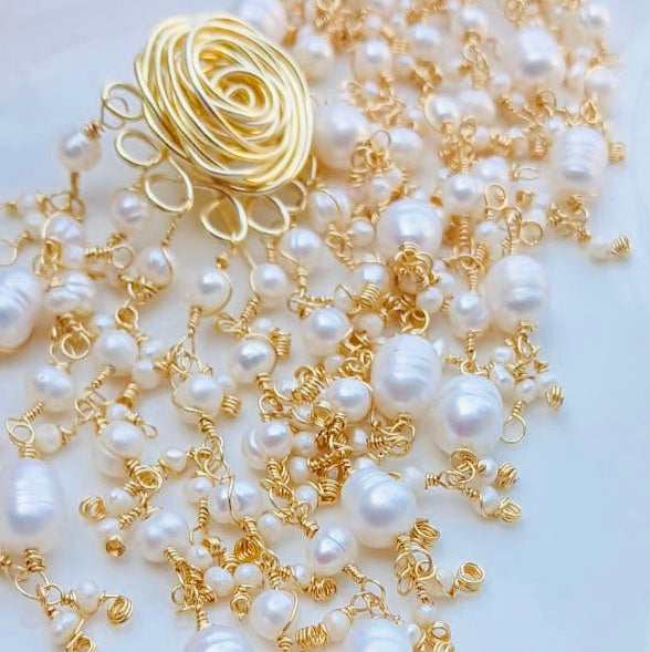 Mother of Pearl Floral Earrings