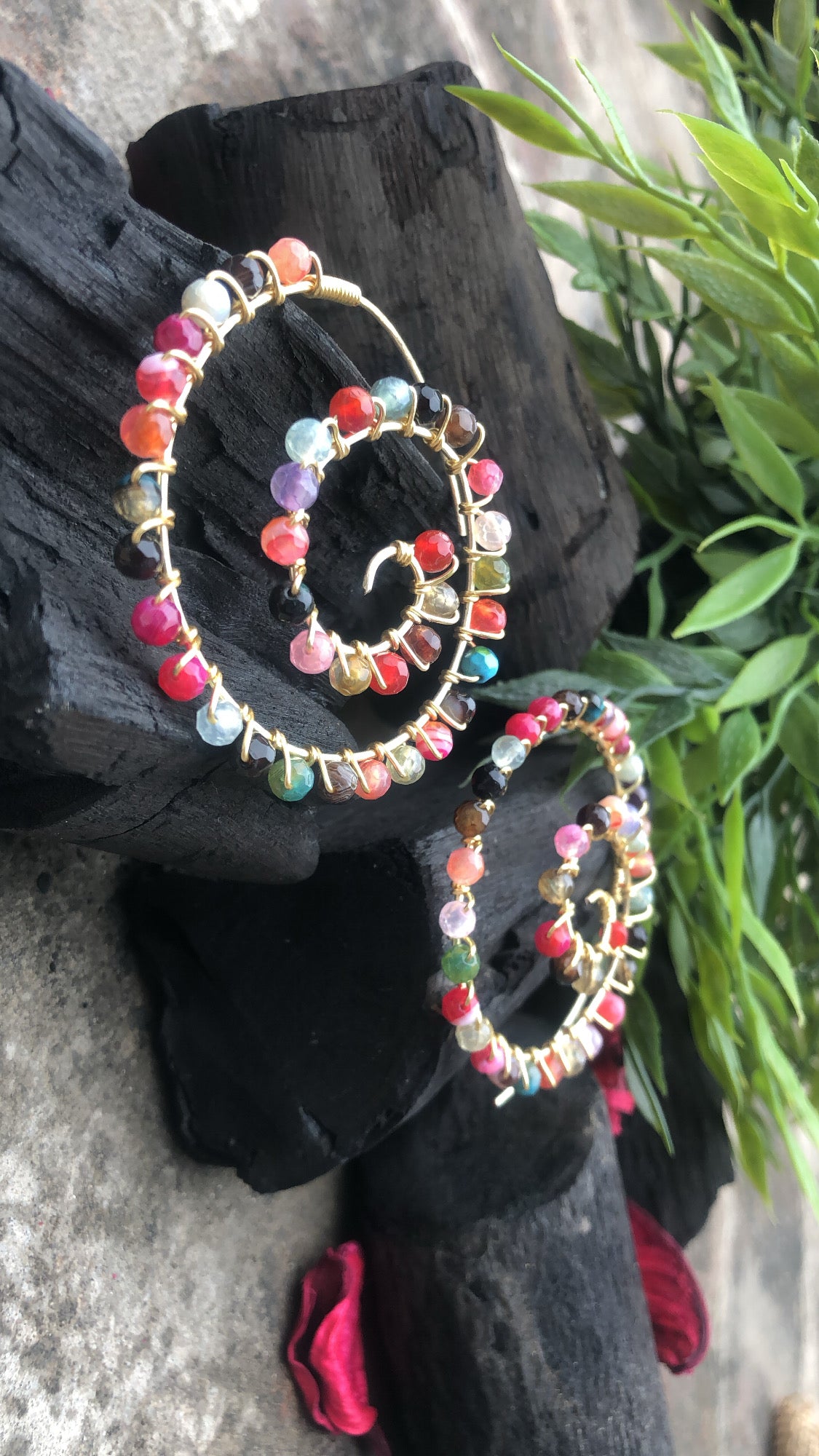 Ethereal Spiral Hoops
