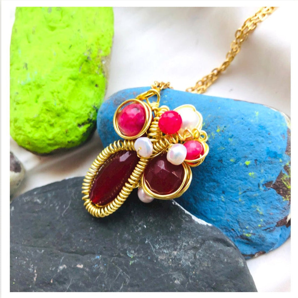 Ruby & Pearl Pendant