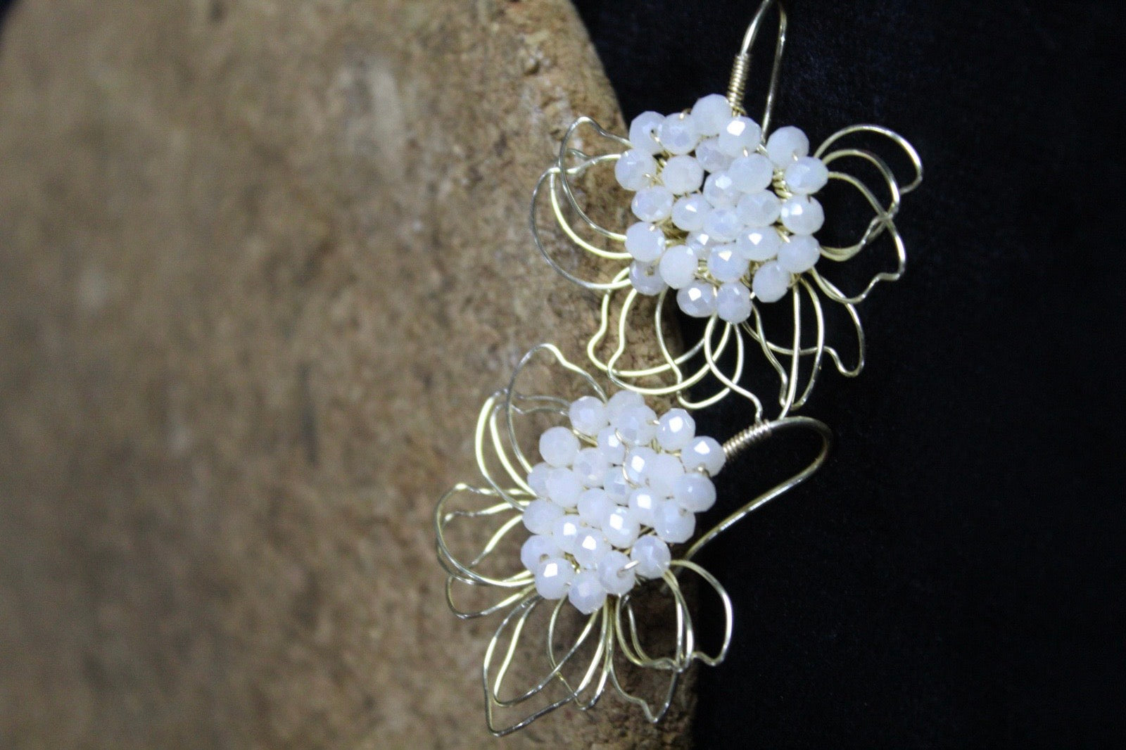 Floral Wire Gem Drops