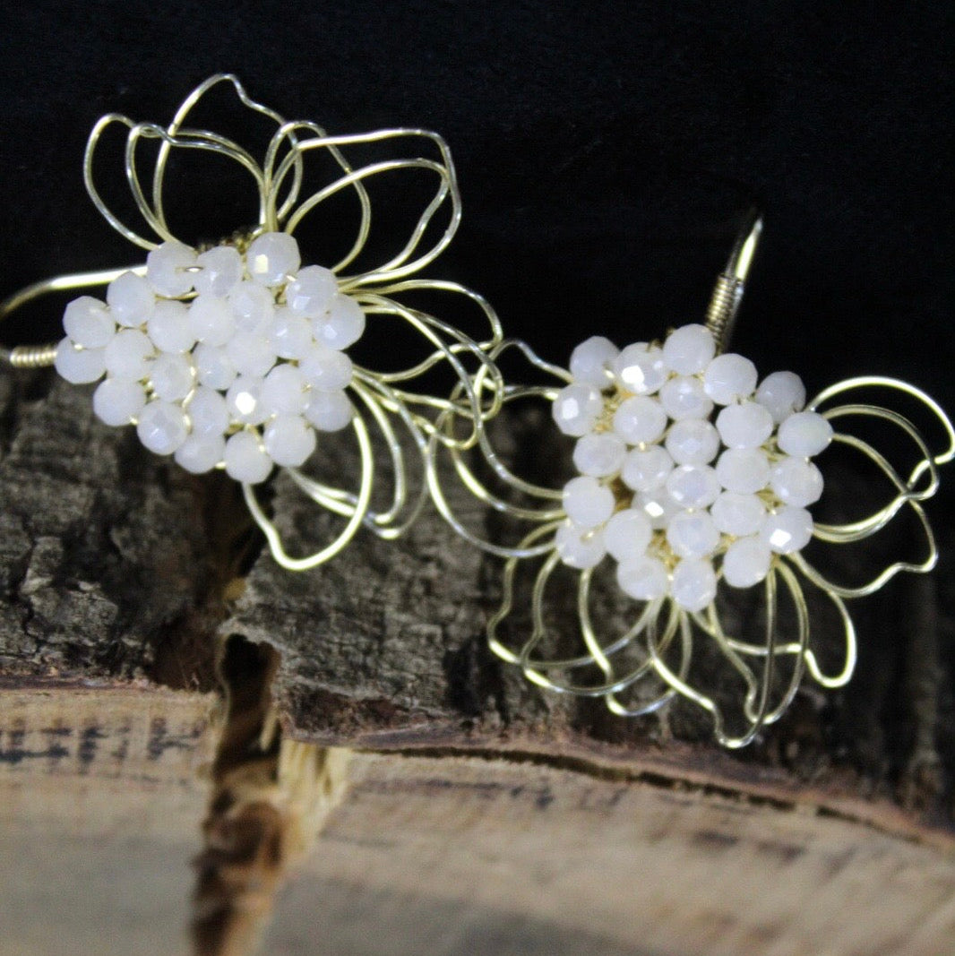 Floral Wire Gem Drops
