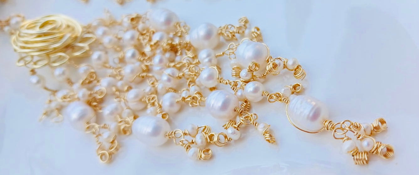 Mother of Pearl Floral Earrings
