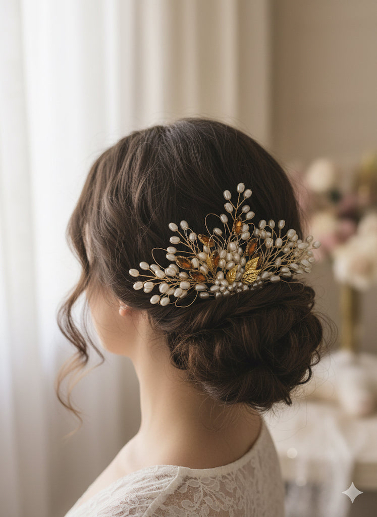 Pearl & Kundan Luxe Tiara”