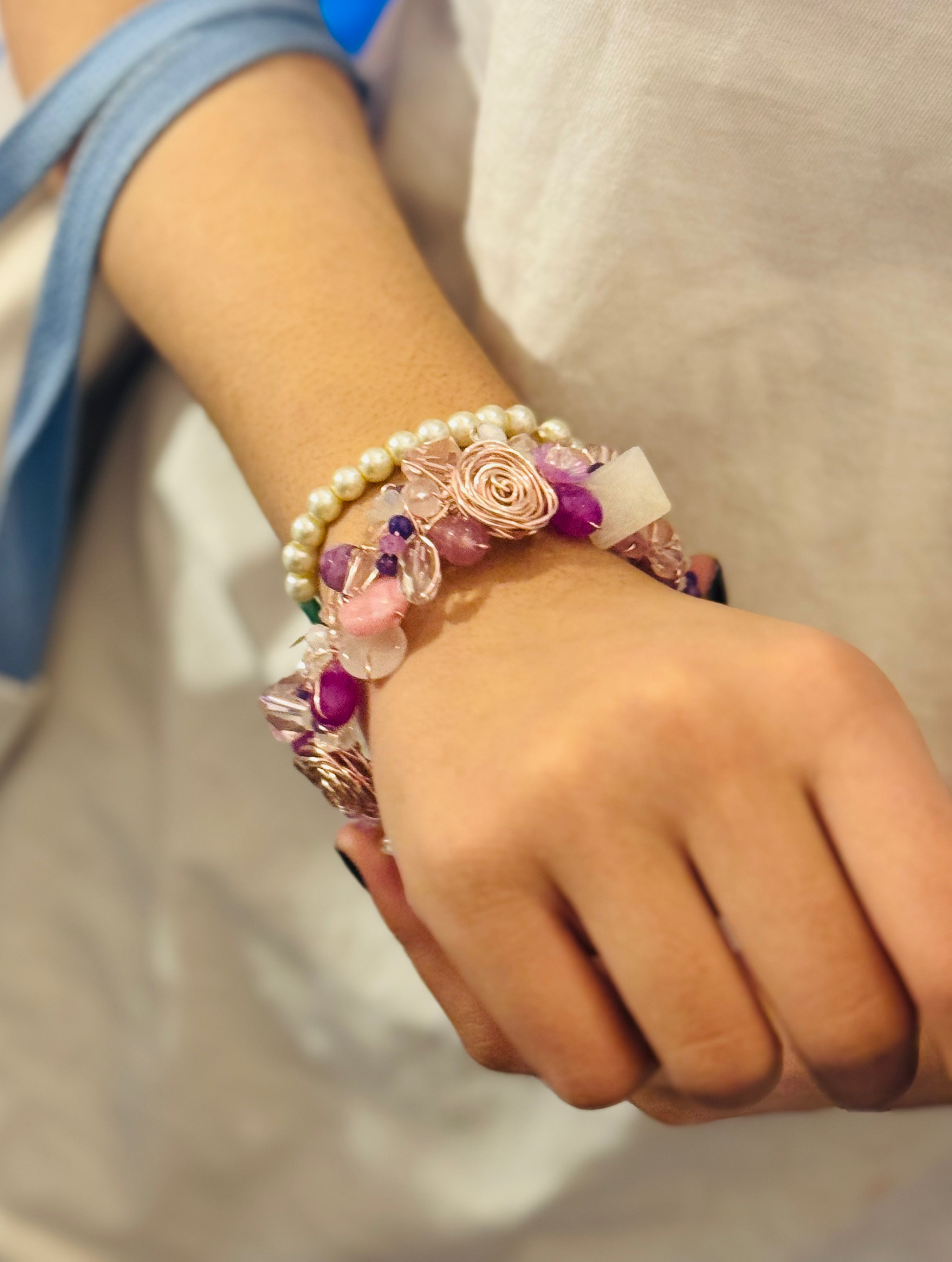 Multi-Gem Luxe Convertible Cuff