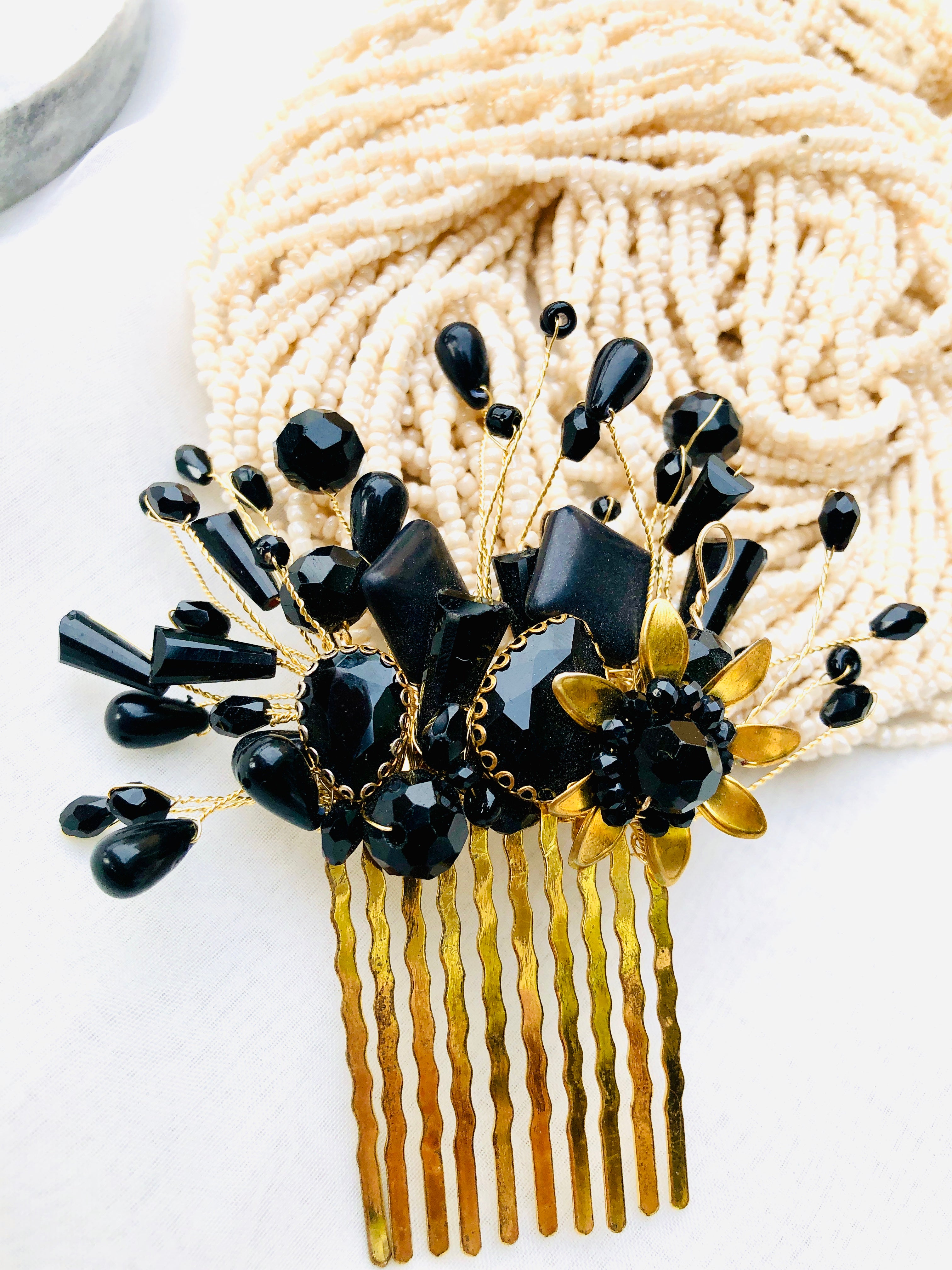 Crystal-Embellished Hair piece