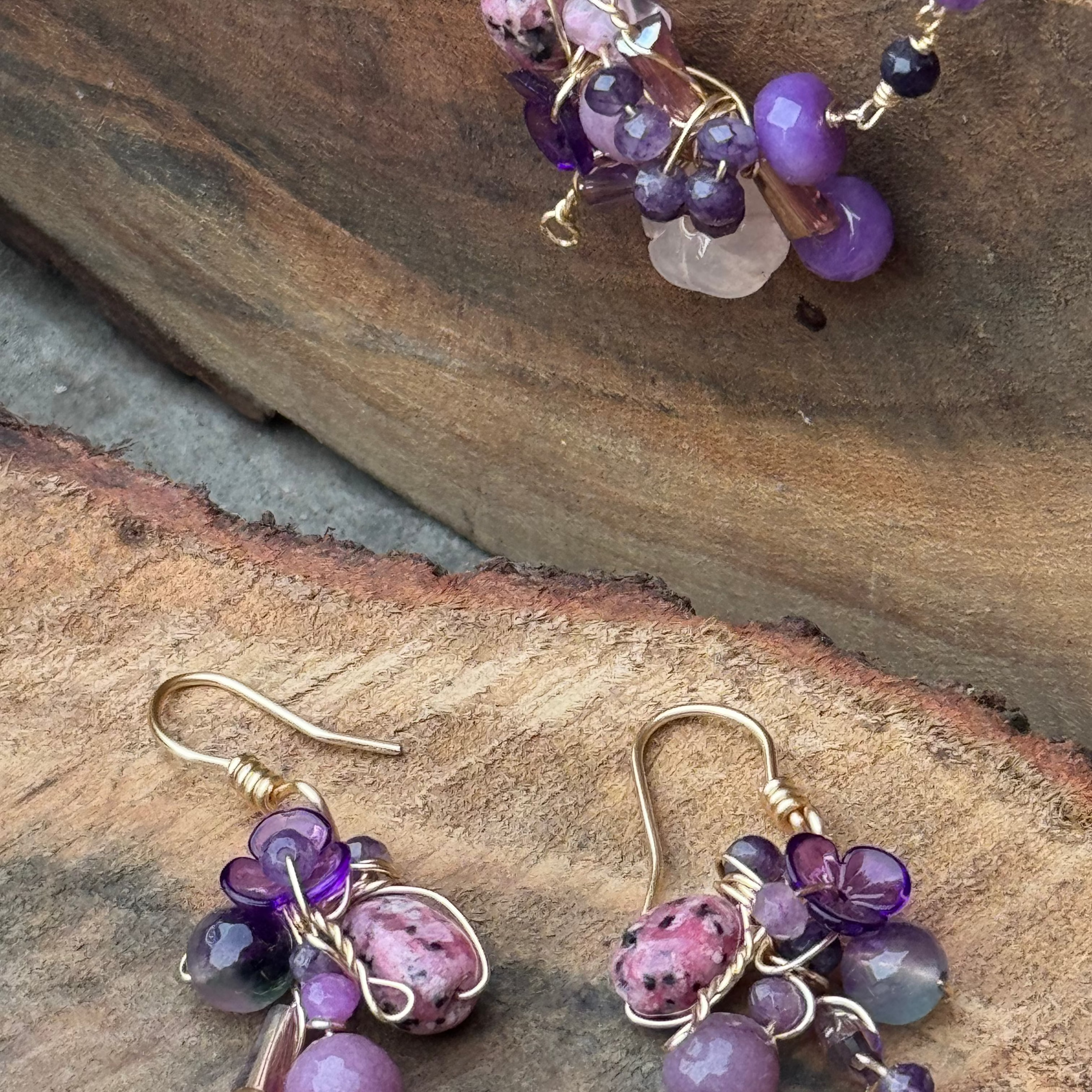 Amethyst Rosary Pendant Chain