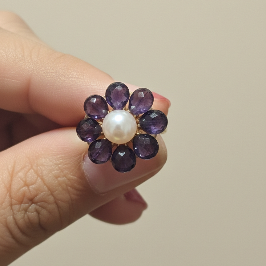 Amethyst Pearl Elegance