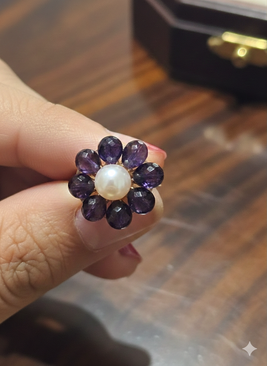 Amethyst Pearl Elegance