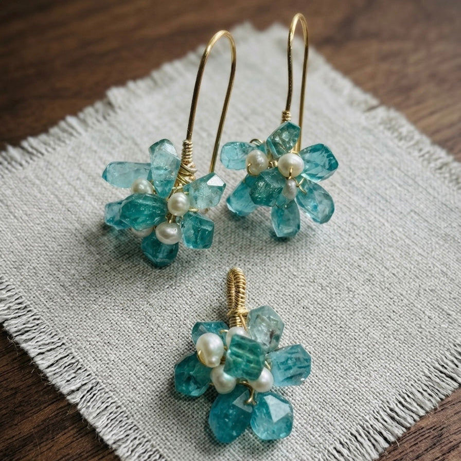 Aquamarine & Pearl Elegance