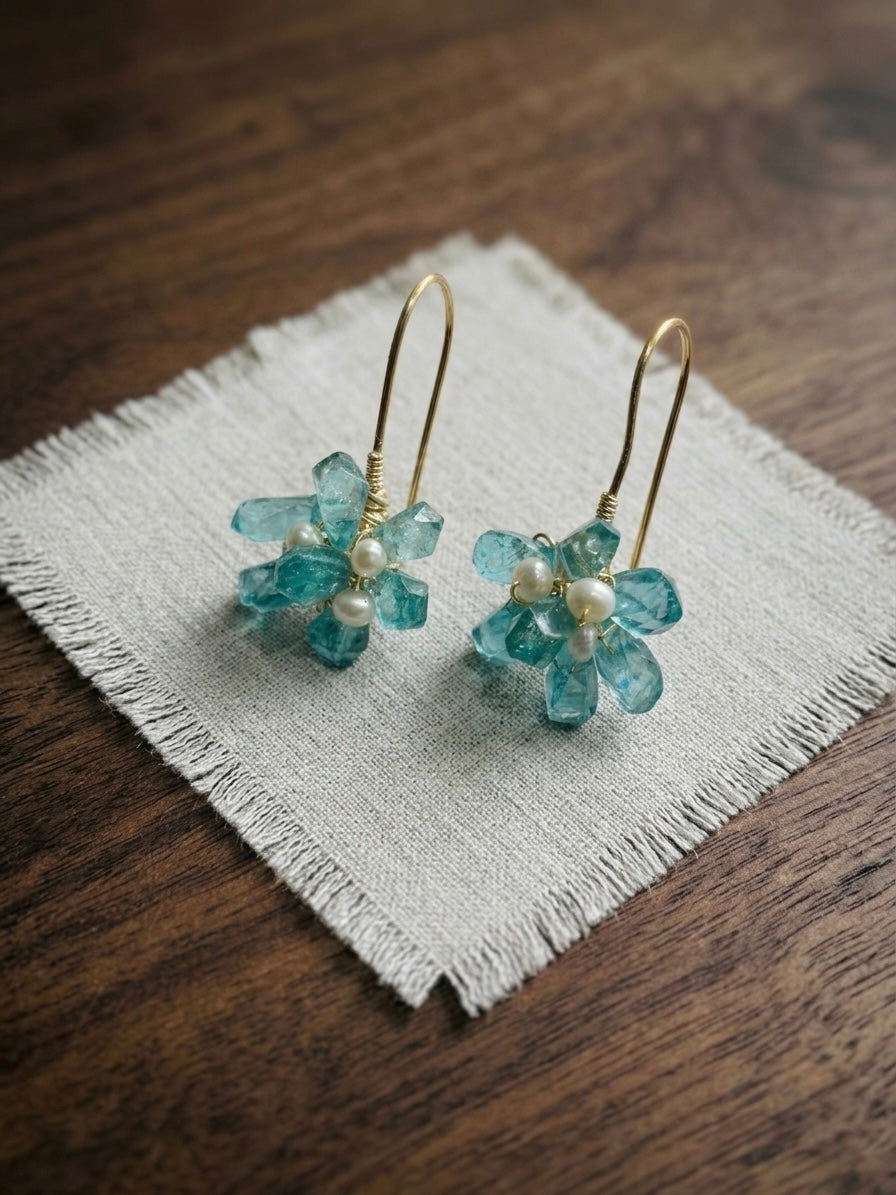 Aquamarine & Pearl Elegance