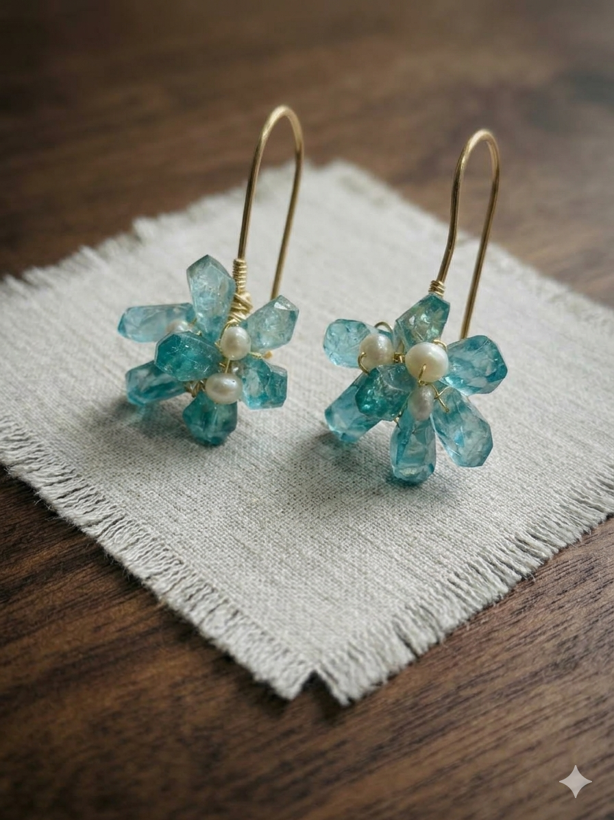 Aquamarine & Pearl Elegance