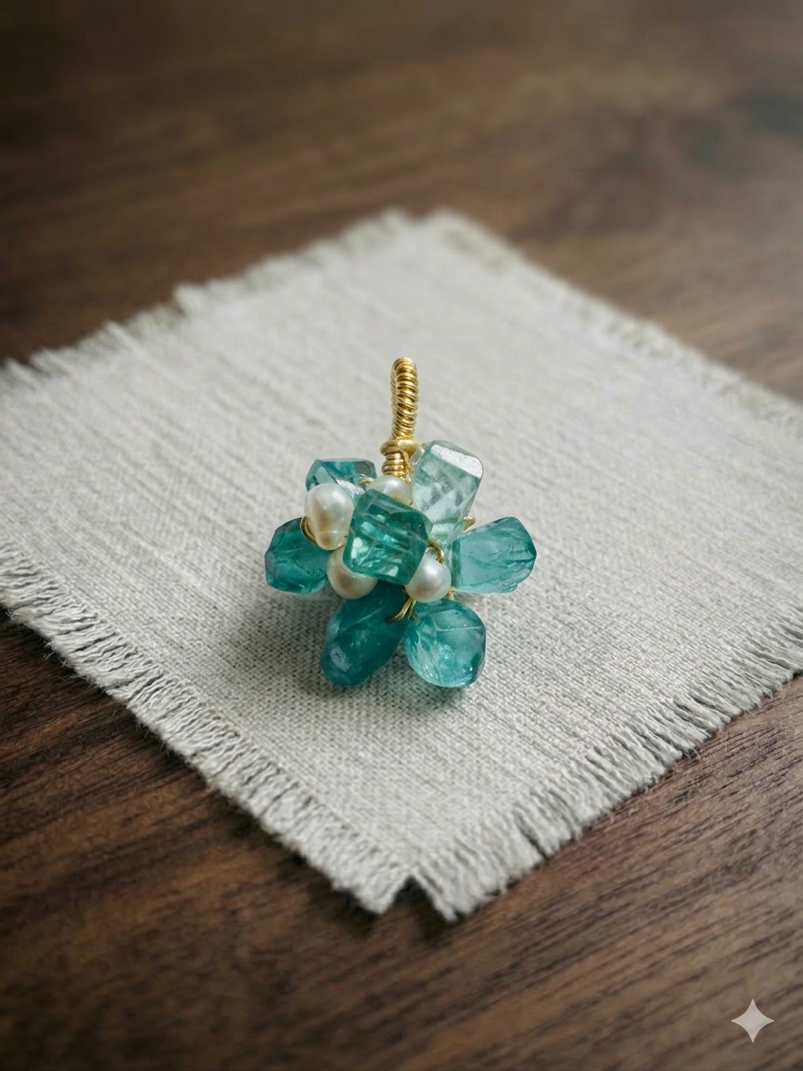 Aquamarine & Pearl Elegance