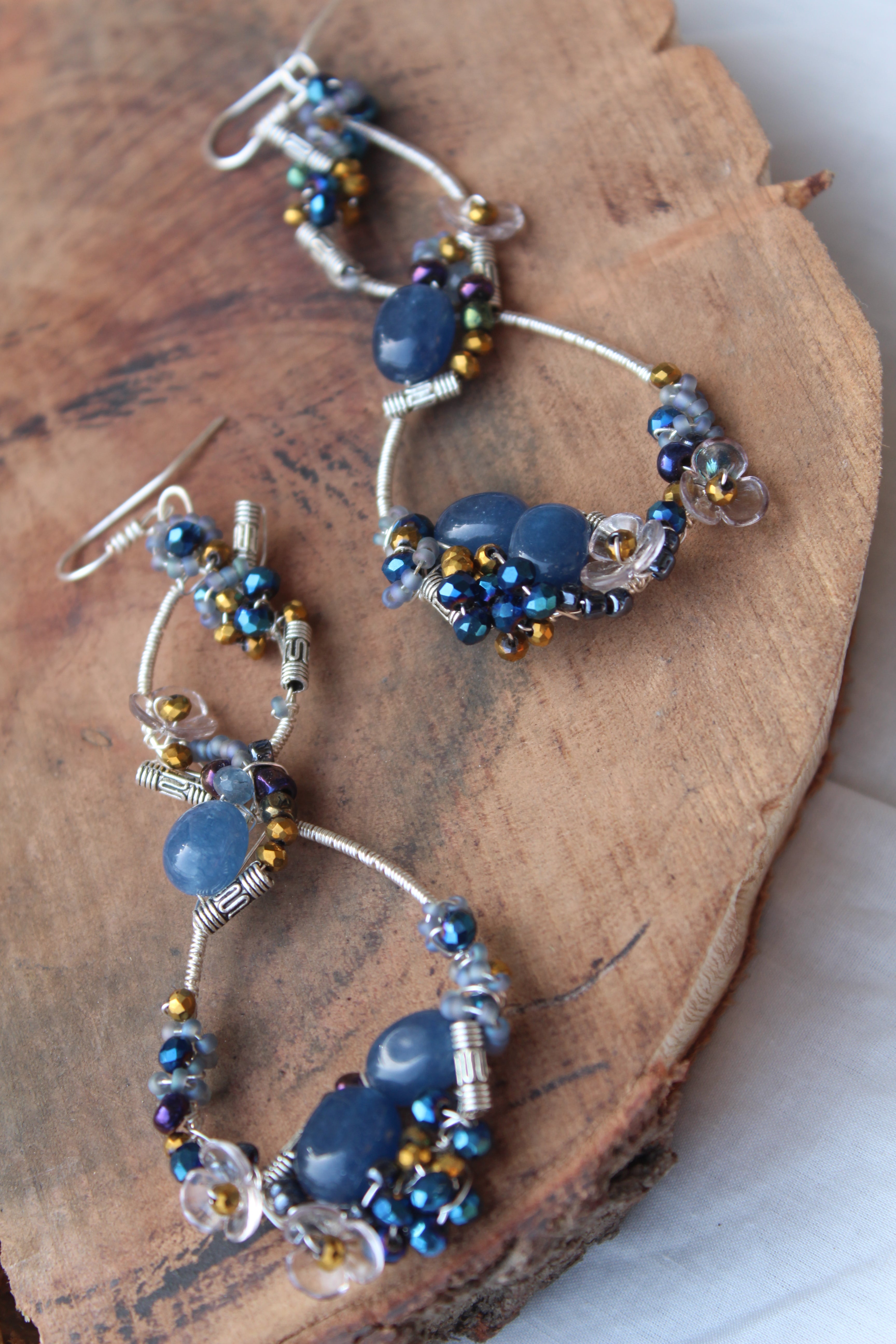 Celestial Drop- Sapphire & Lapis Stone