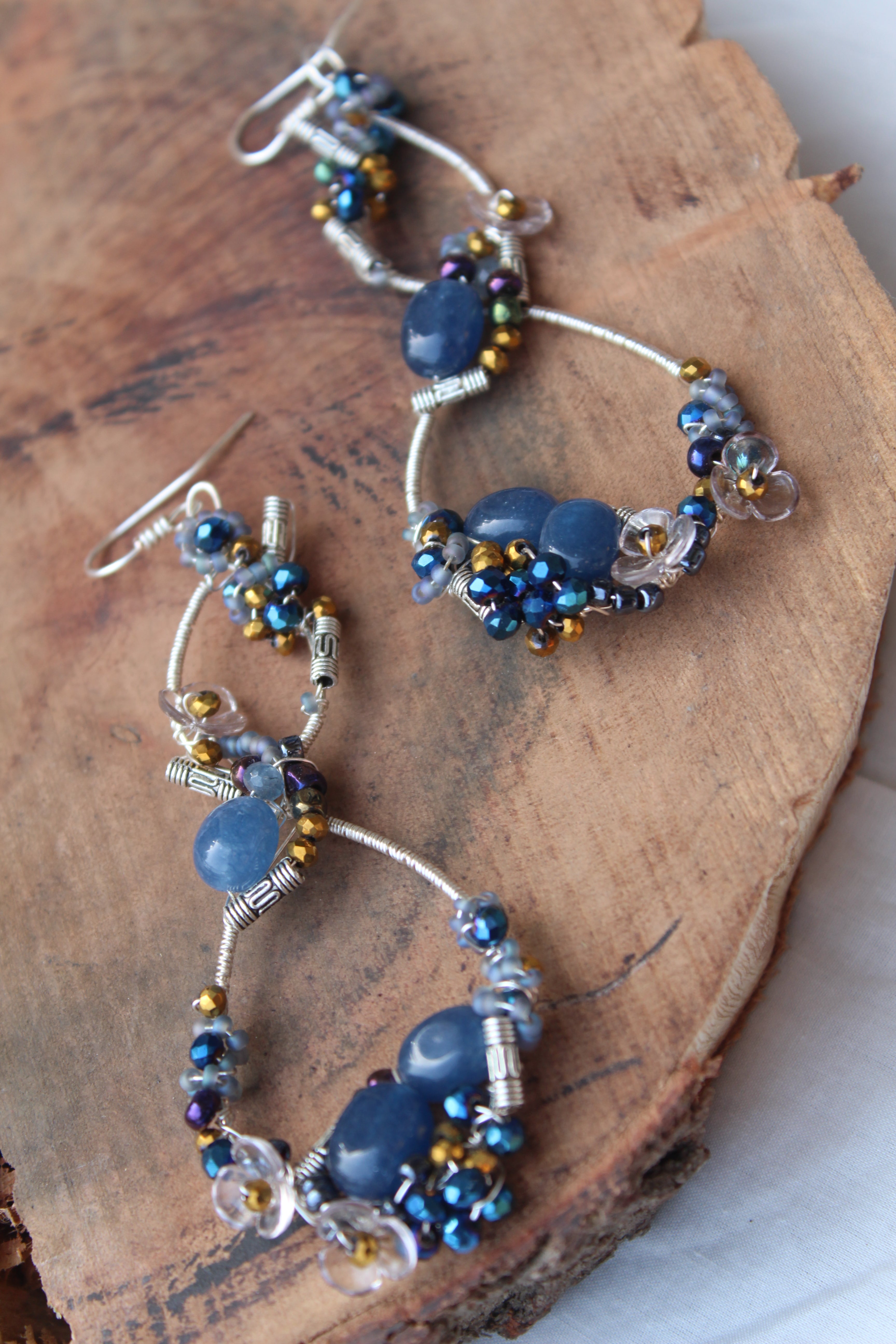 Celestial Drop- Sapphire & Lapis Stone