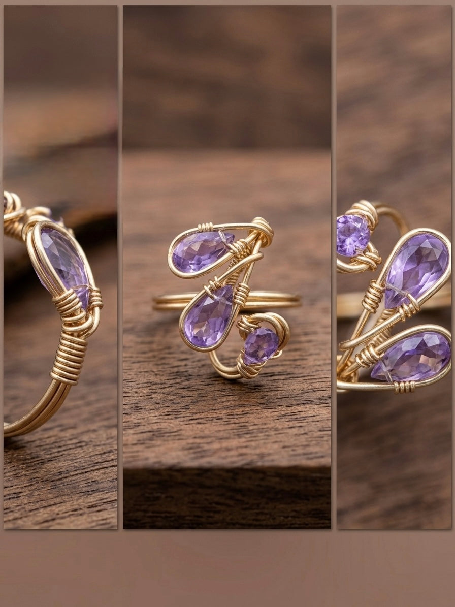 Amethyst Glow Ring 💜✨
