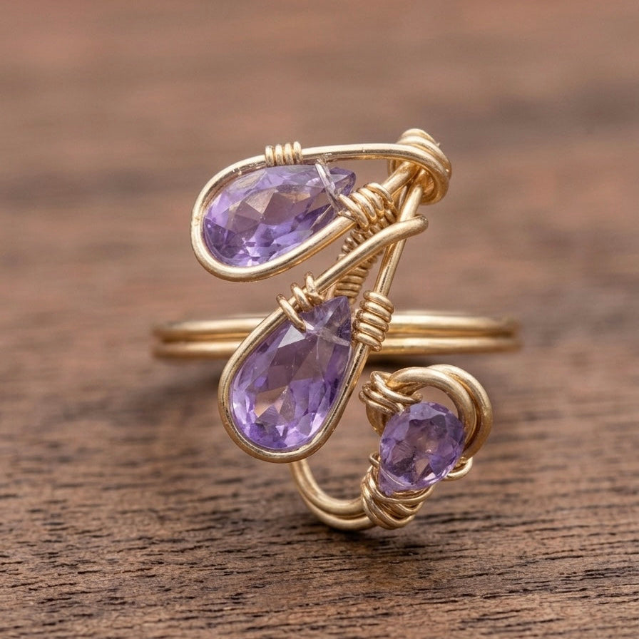 Amethyst Glow Ring 💜✨