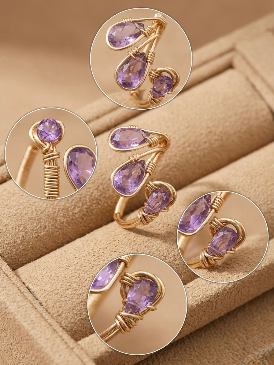 Amethyst Glow Ring 💜✨
