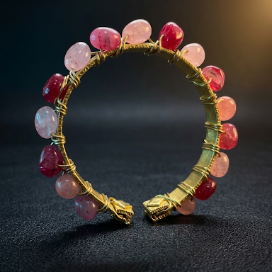 Dual Quartz Brass Cuff ✨🤍