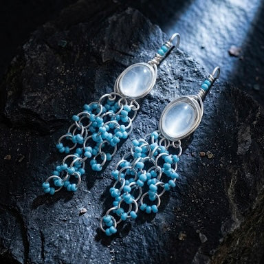Quartz Bead Drops