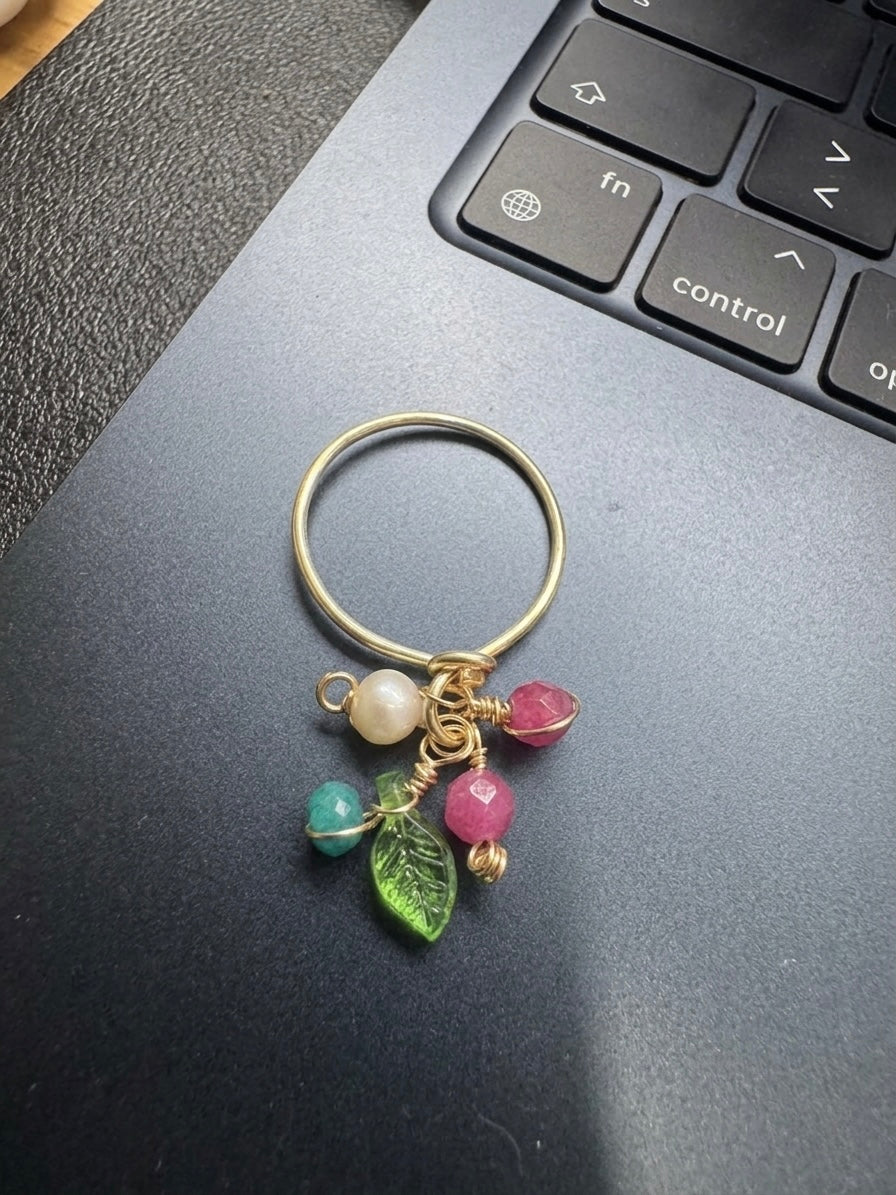Golden Nature Ring