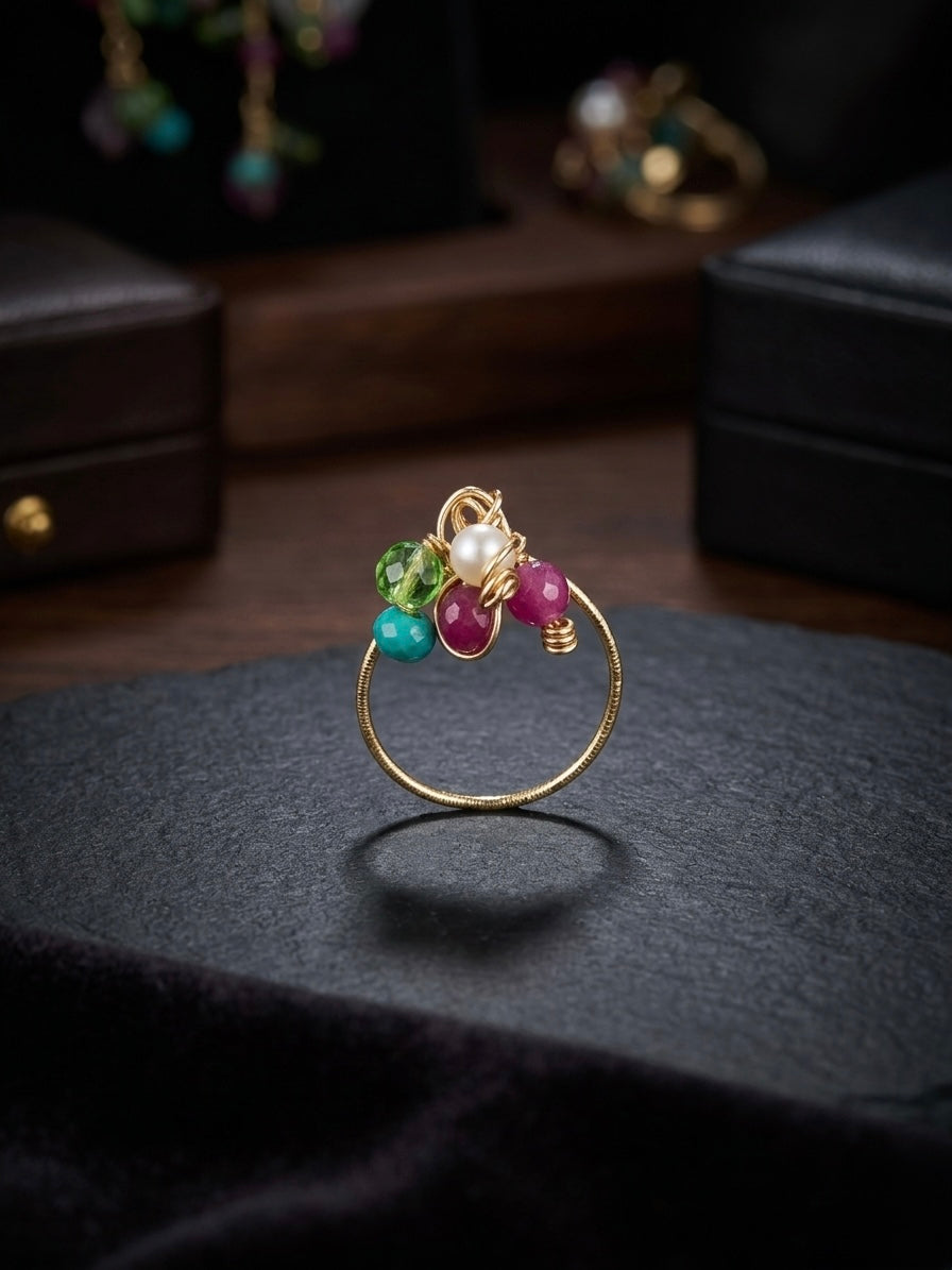 Golden Nature Ring