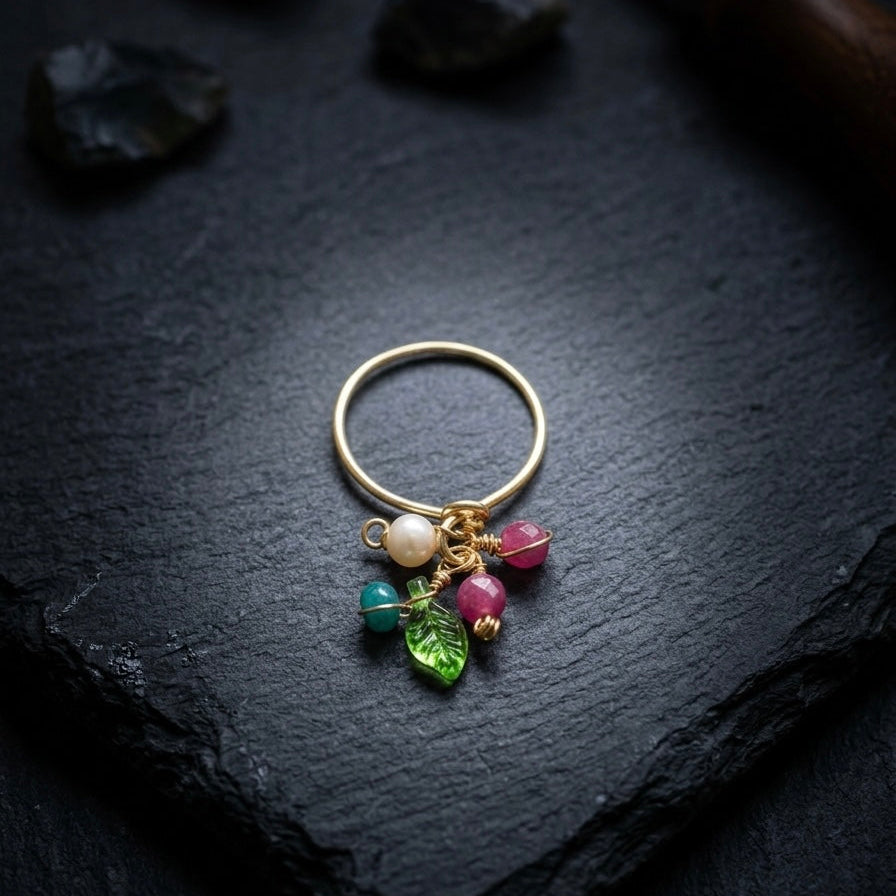 Golden Nature Ring
