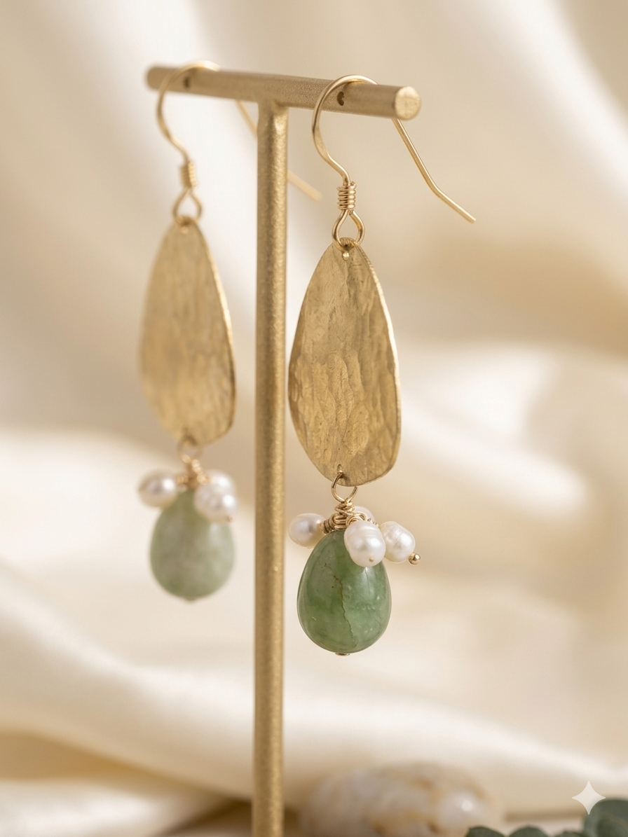 Golden Pearl Charm