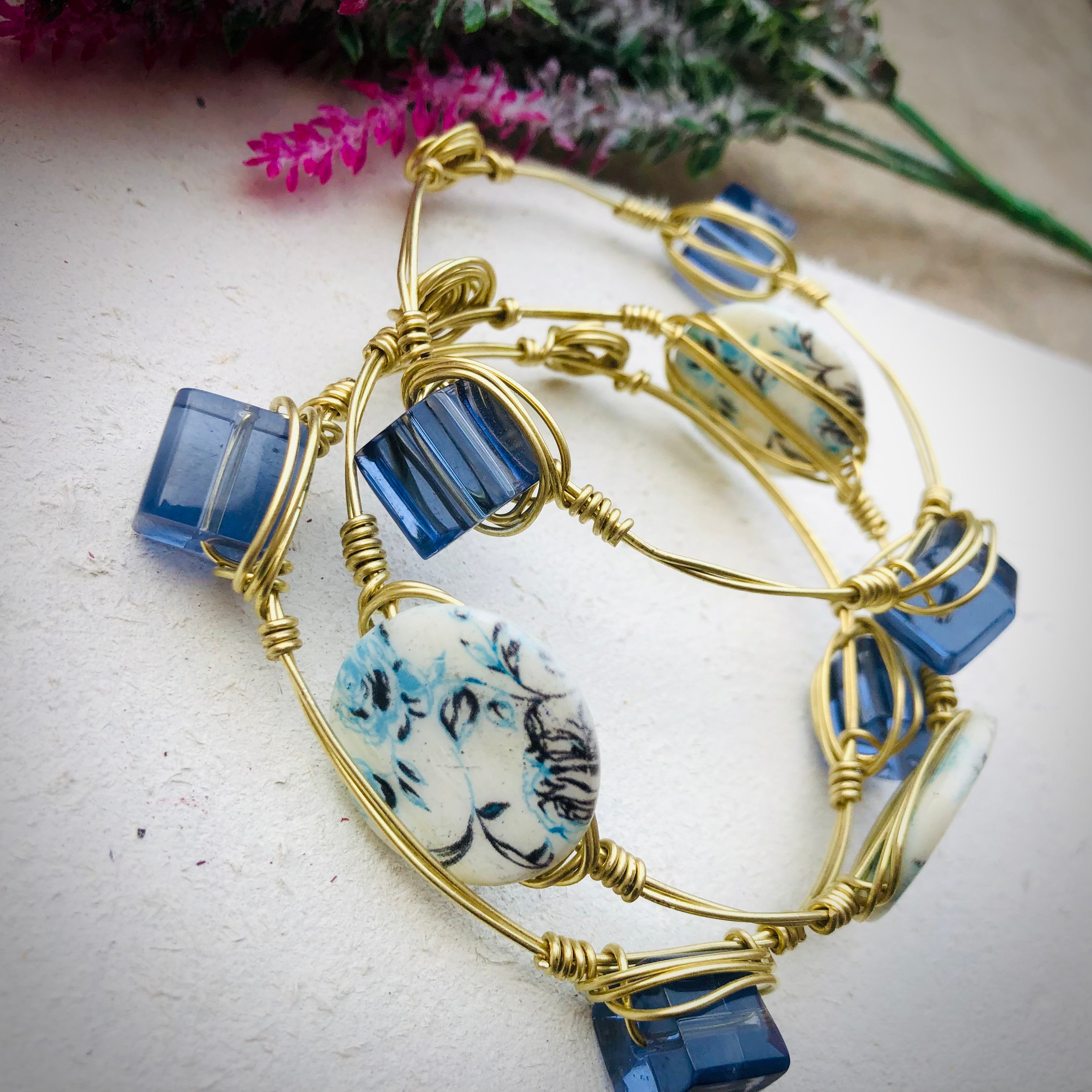 Azure Bloom Bangle