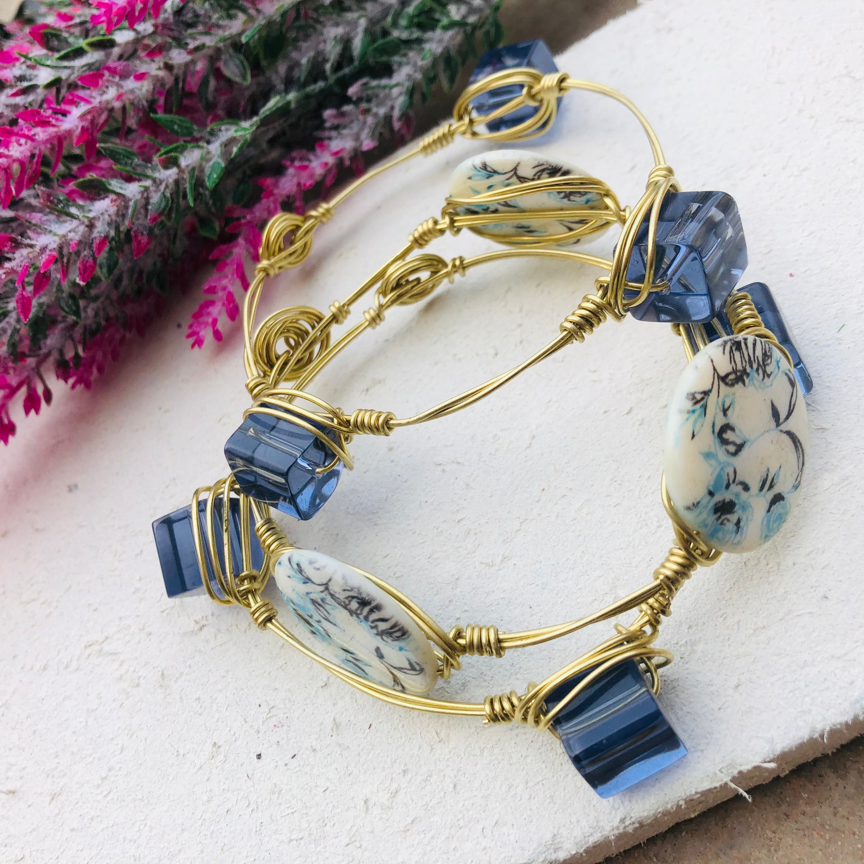 Azure Bloom Bangle