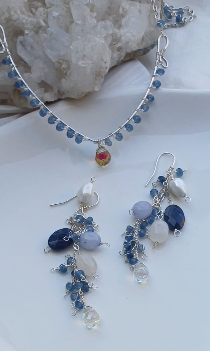 Sapphire & Pearl Set