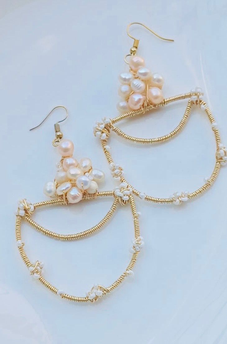 Mother of pearl formal earring