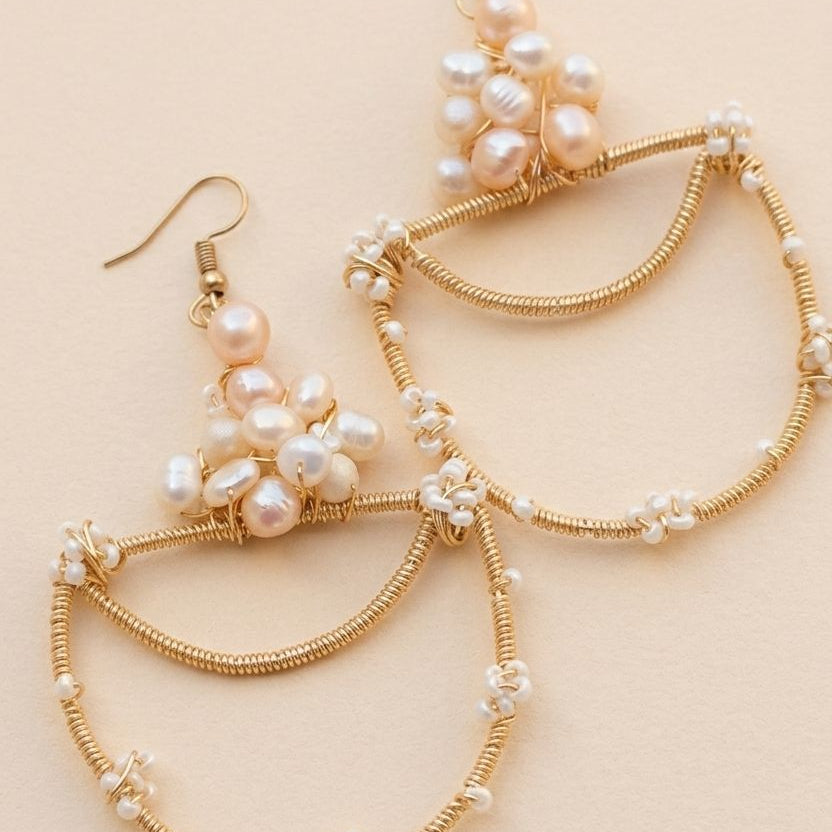 Mother of pearl formal earring