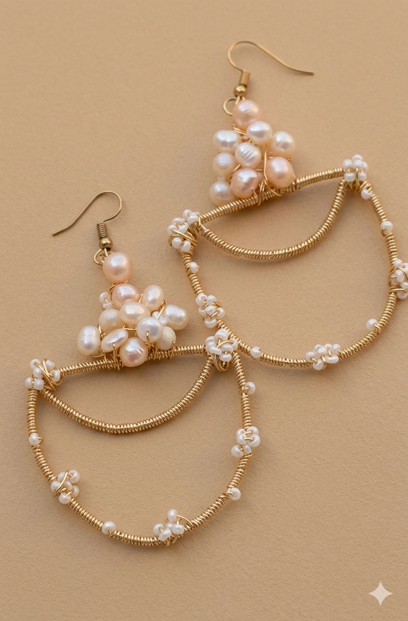 Mother of pearl formal earring