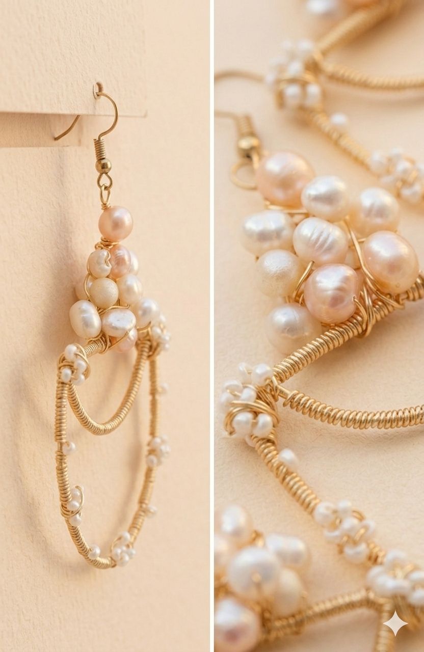 Mother of pearl formal earring