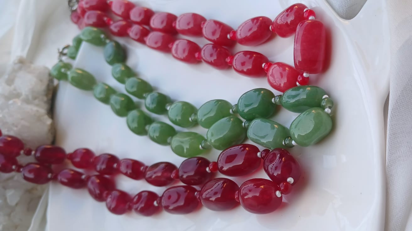 Ruby & Emerald Mala