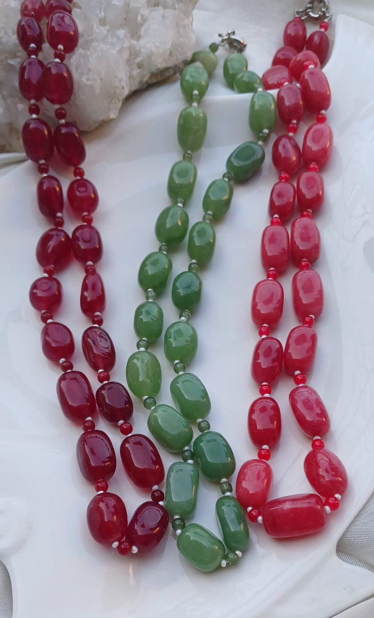 Ruby & Emerald Mala
