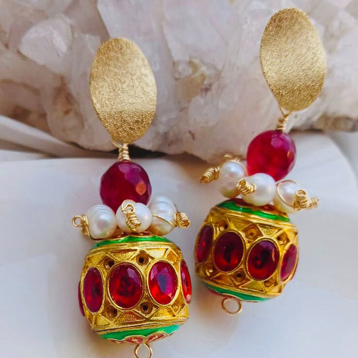 Royal Meenakari Earrings