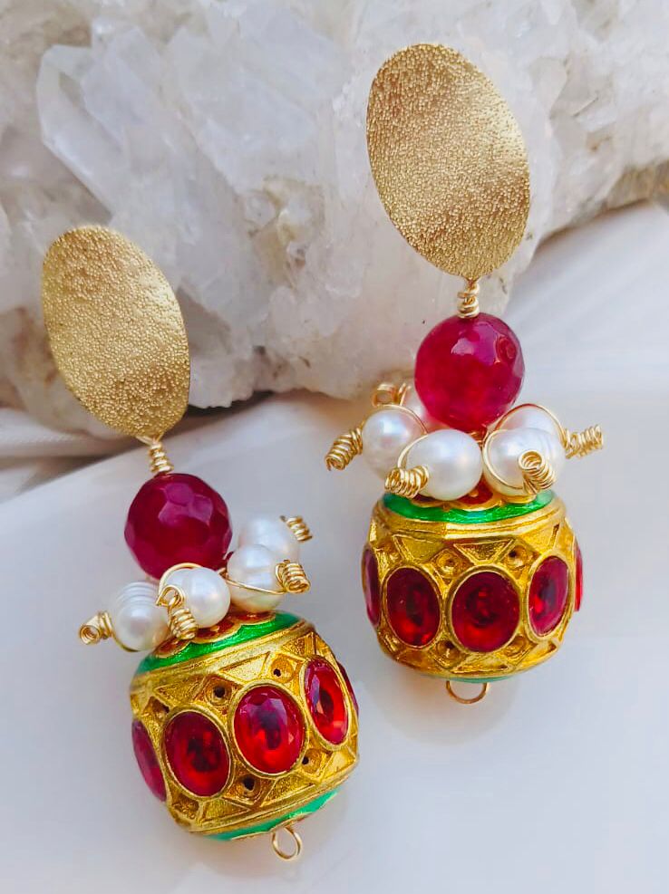 Royal Meenakari Earrings