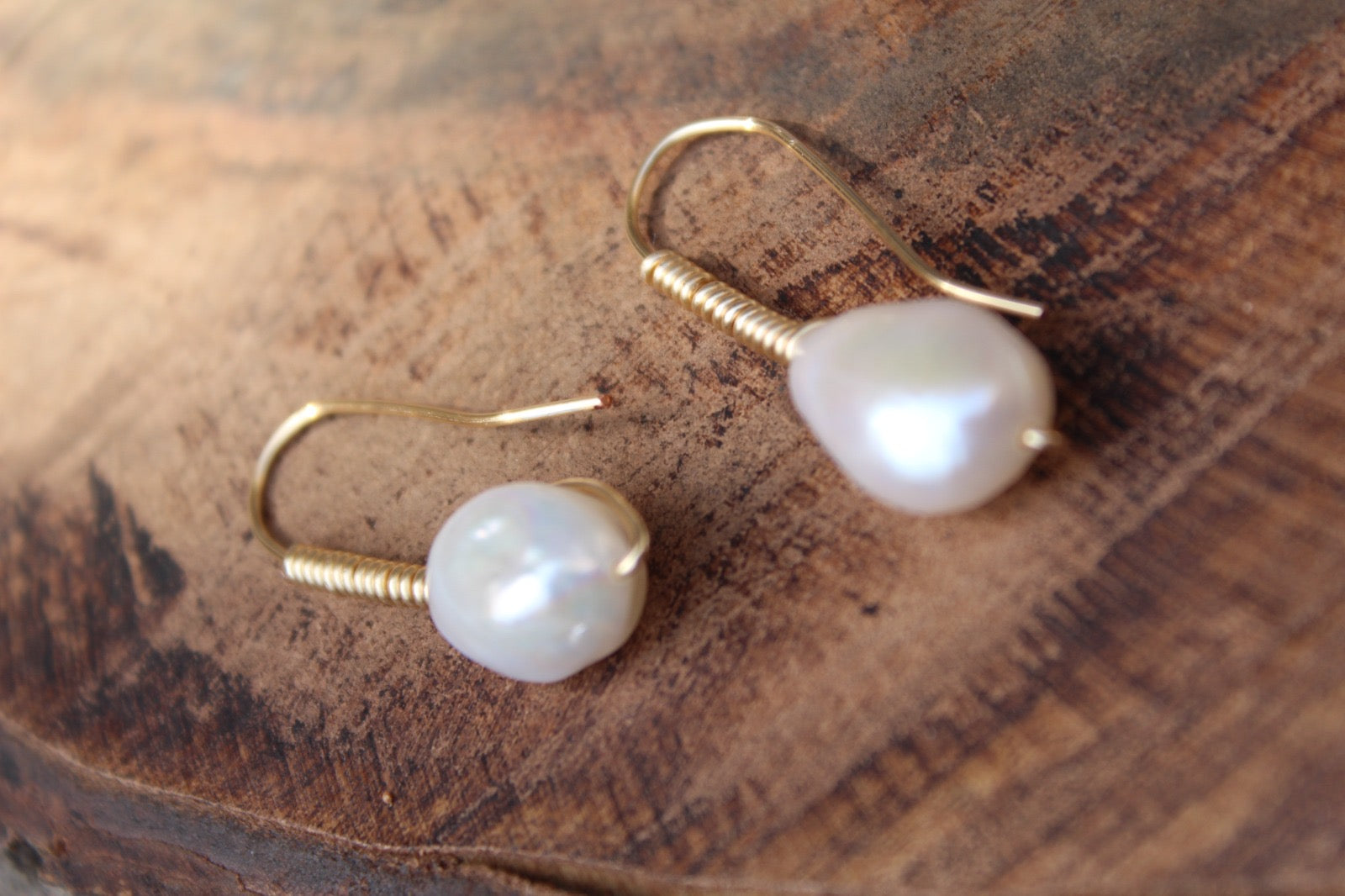 Delicate Baroque Pearl Drops
